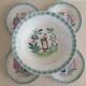 Lot plat creux et 4 assiettes Saint Amand vers 1900