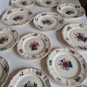Set of 12 Sarreguemines Plates, Agreste Models