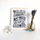 Arcachon, Cap-Ferret screenprint