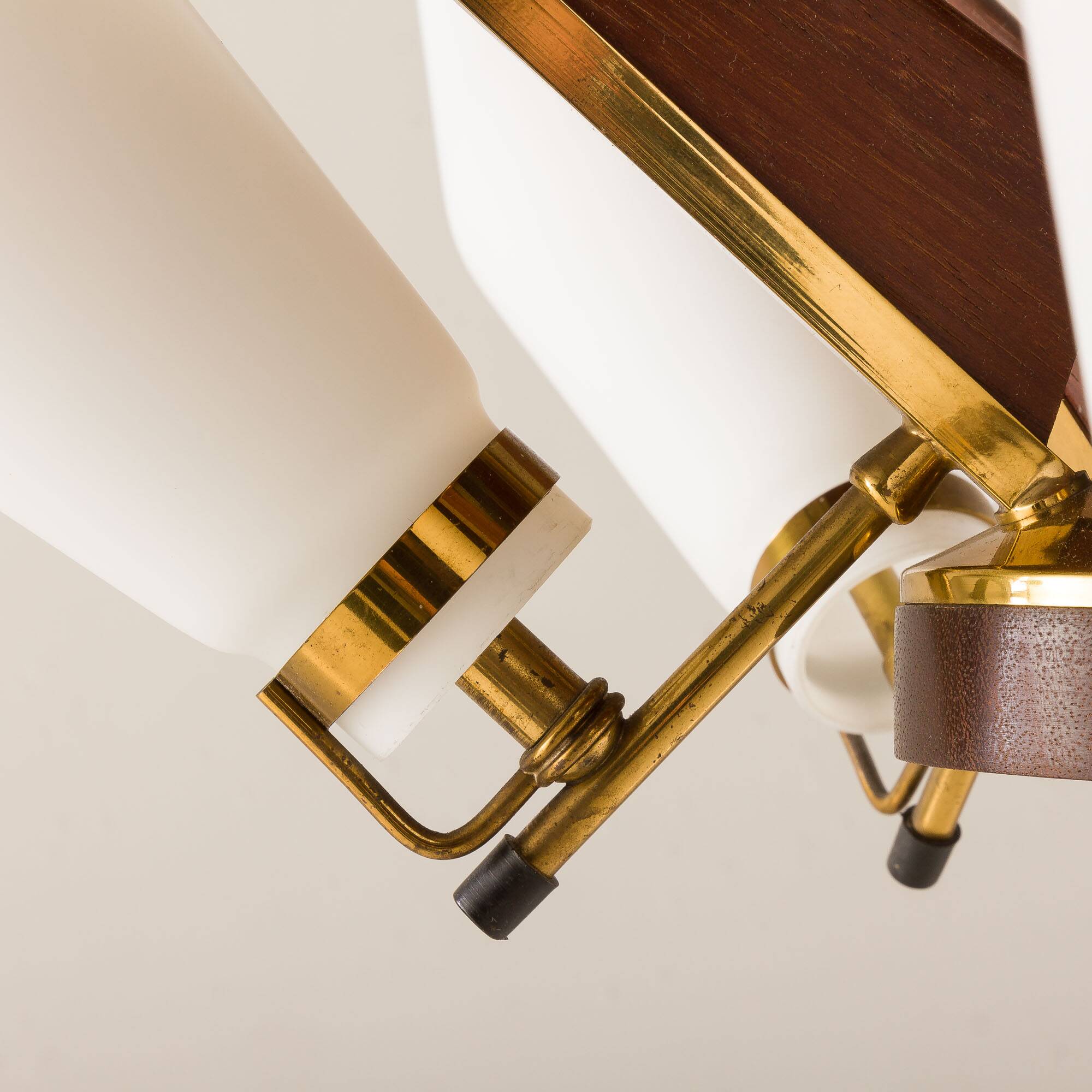 Italian mid century chandelier atr. to Stilux Milano, 1950s