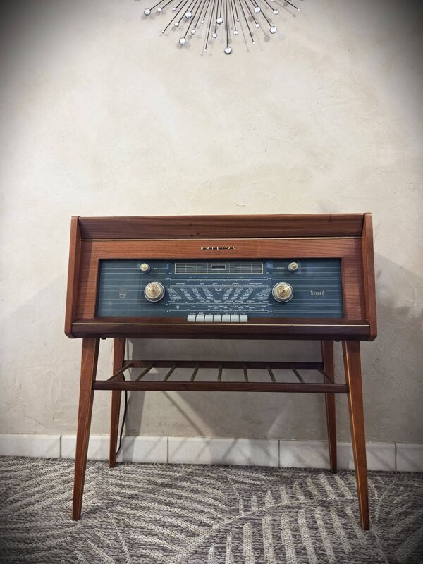 Combiné radio vinyle Philips H5S04A de 1961 restauré
