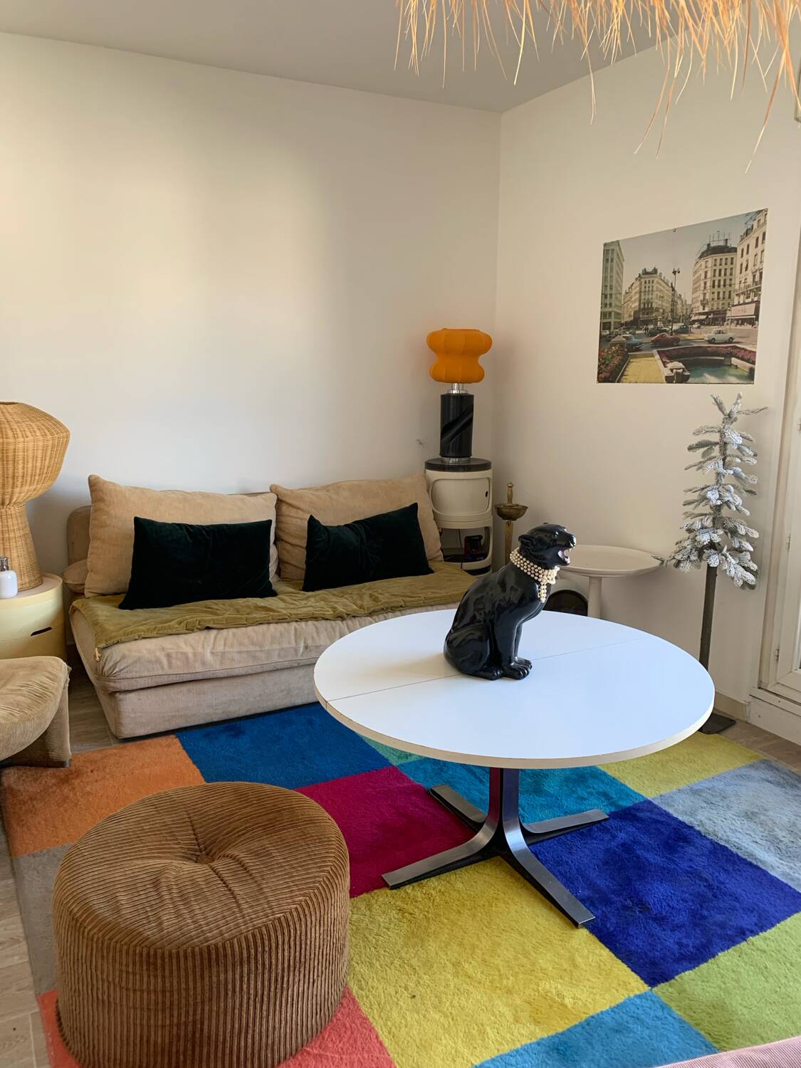 70s retractable coffee table