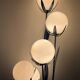 Vintage floor lamp 5 lamps in opaline and blue metal