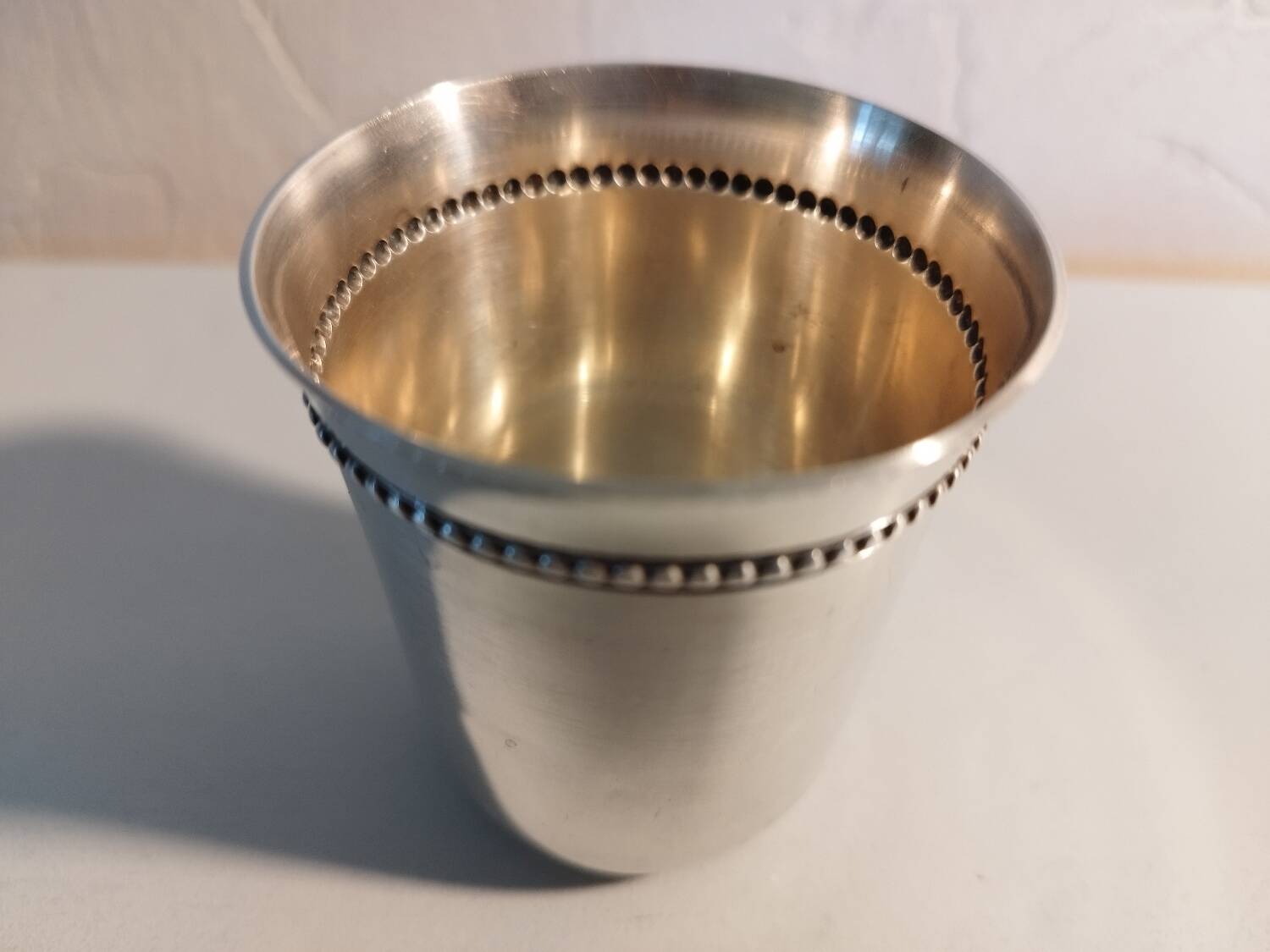 Silver-plated tumbler