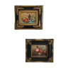 Two old wooden and gilded frames