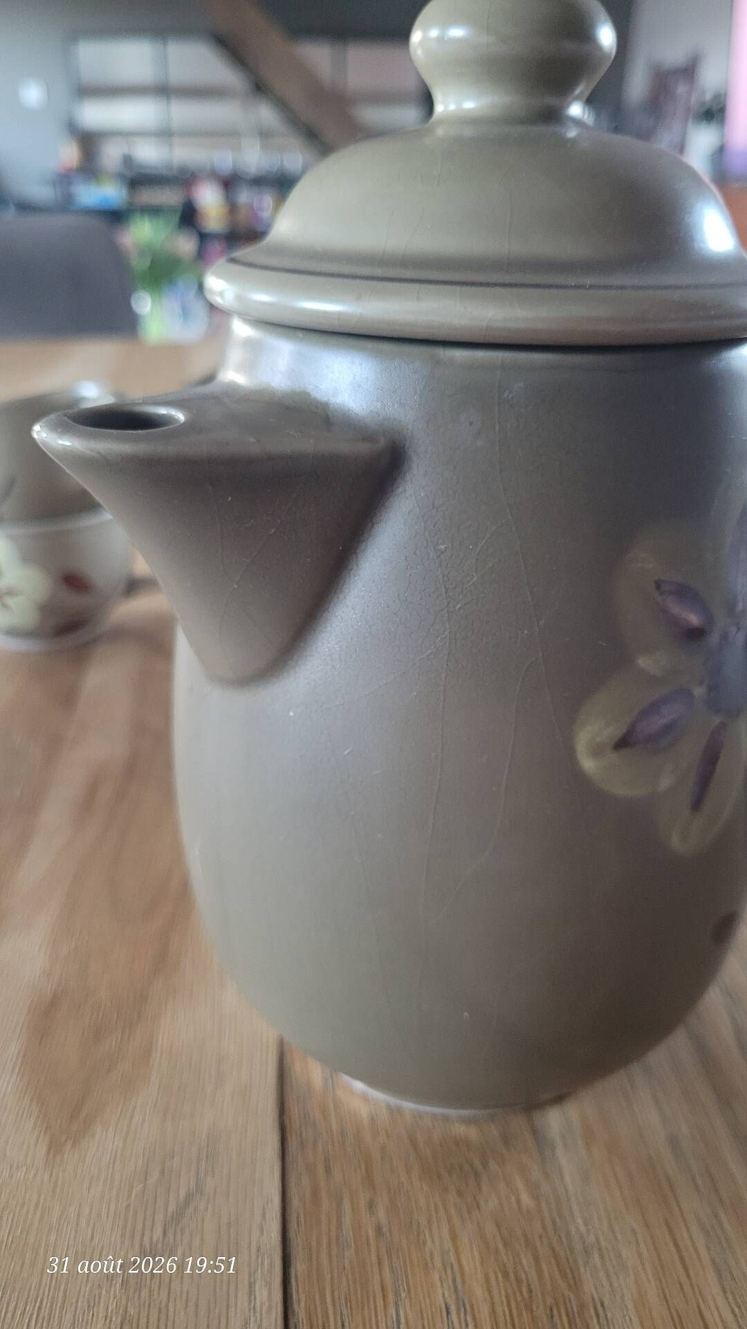 Coffee service in stoneware from the Revernay art workshops - France