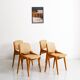 Vintage set of 4 Danish dining chairs