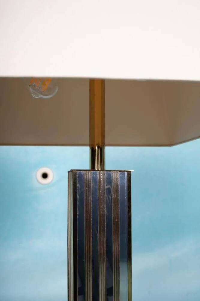Vintage XL table lamp from the 70s, chic minimalist hotel table lamp.