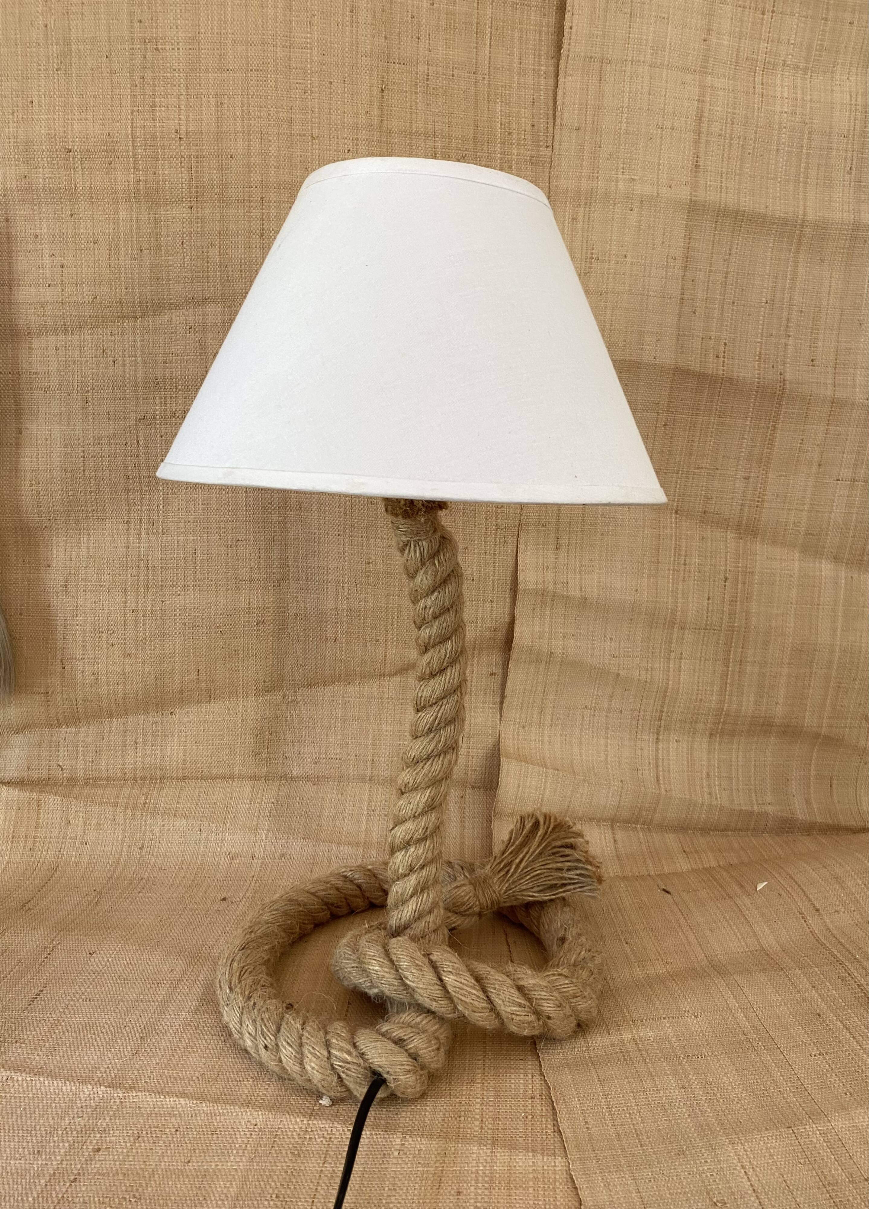 Cord lamp and cotton lampshade