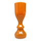 Angel vase, modernism, orange glass, designed by S. Sadowski, Poland, 1970s