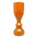 Angel vase, modernism, orange glass, designed by S. Sadowski, Poland, 1970s