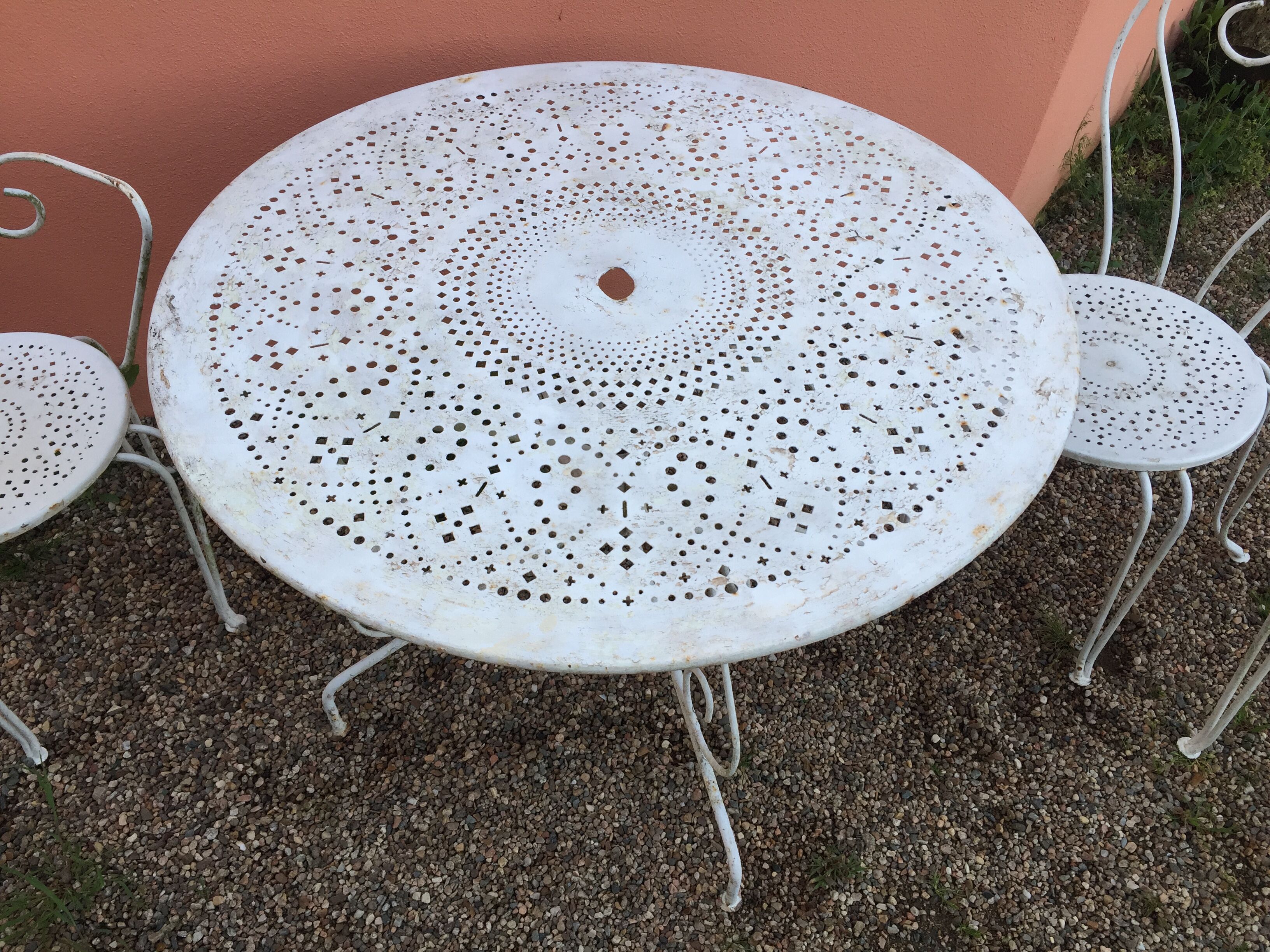 Lounge in old wrought iron