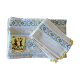 Rectangular Catalan tablecloth 12 vintage cutlery