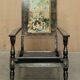 Vintage Anglo-Indian folding chair hand-painted.