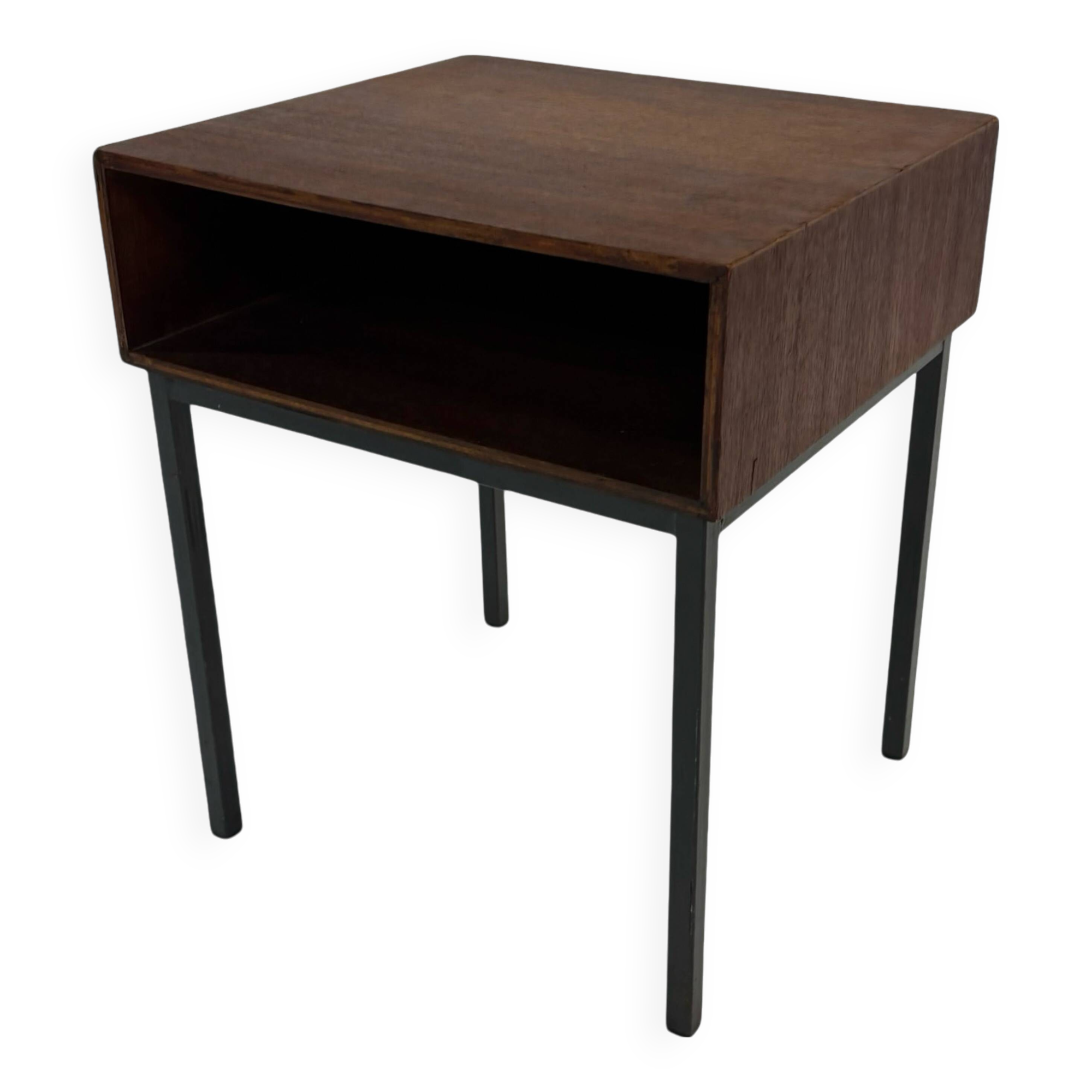 Vintage Pastoe bedside table side table 1960s teak veneer