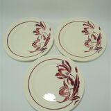 Set of 3 plates Badonviller