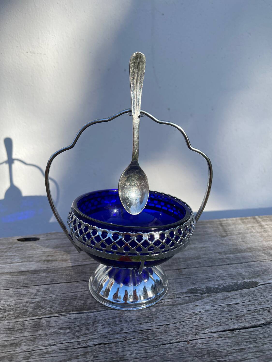 Silver-plated sugar bowl, 1970