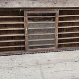 Old collector's wall display case in Burmese teak