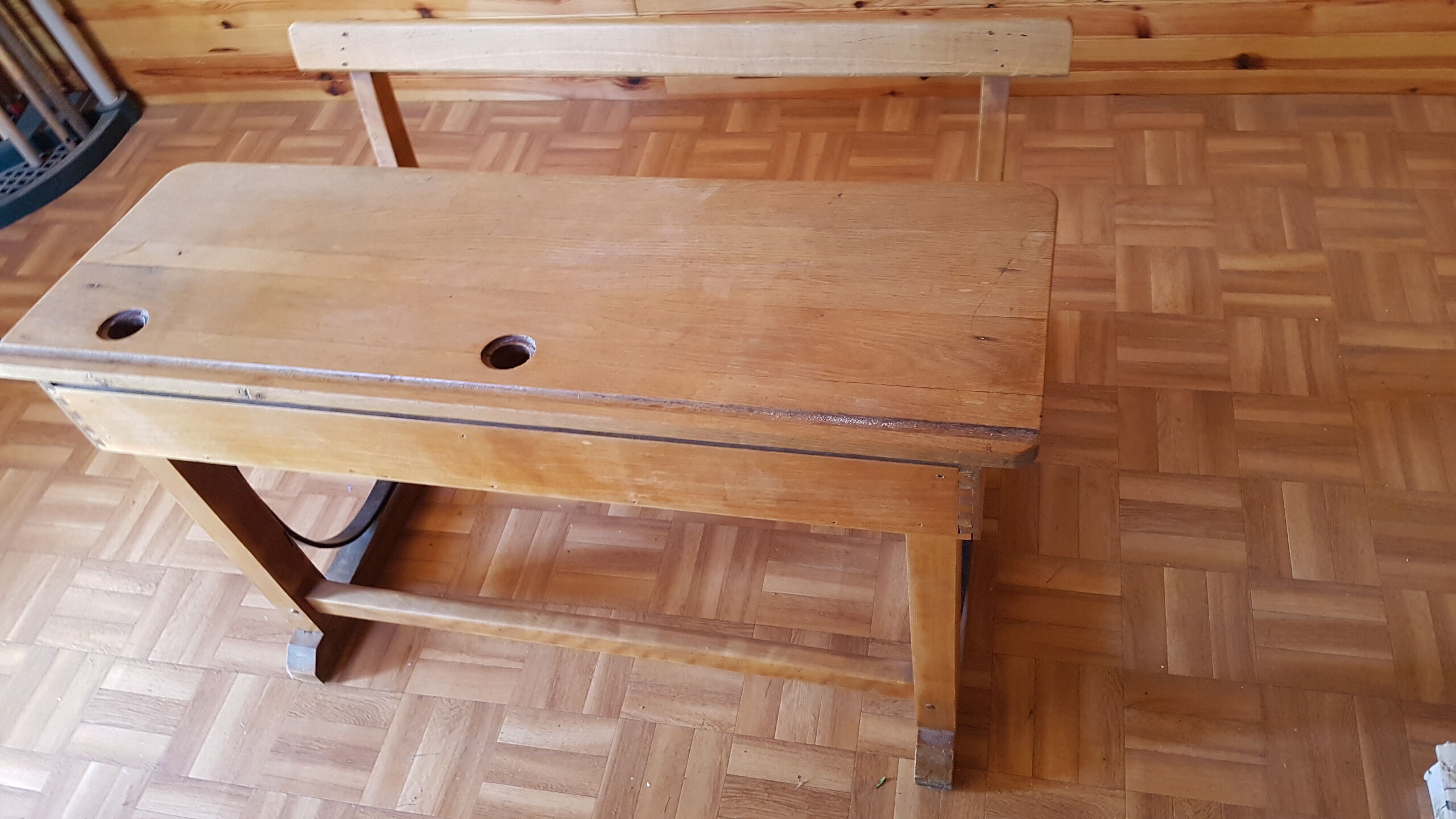 Double school desk Léo Wiart