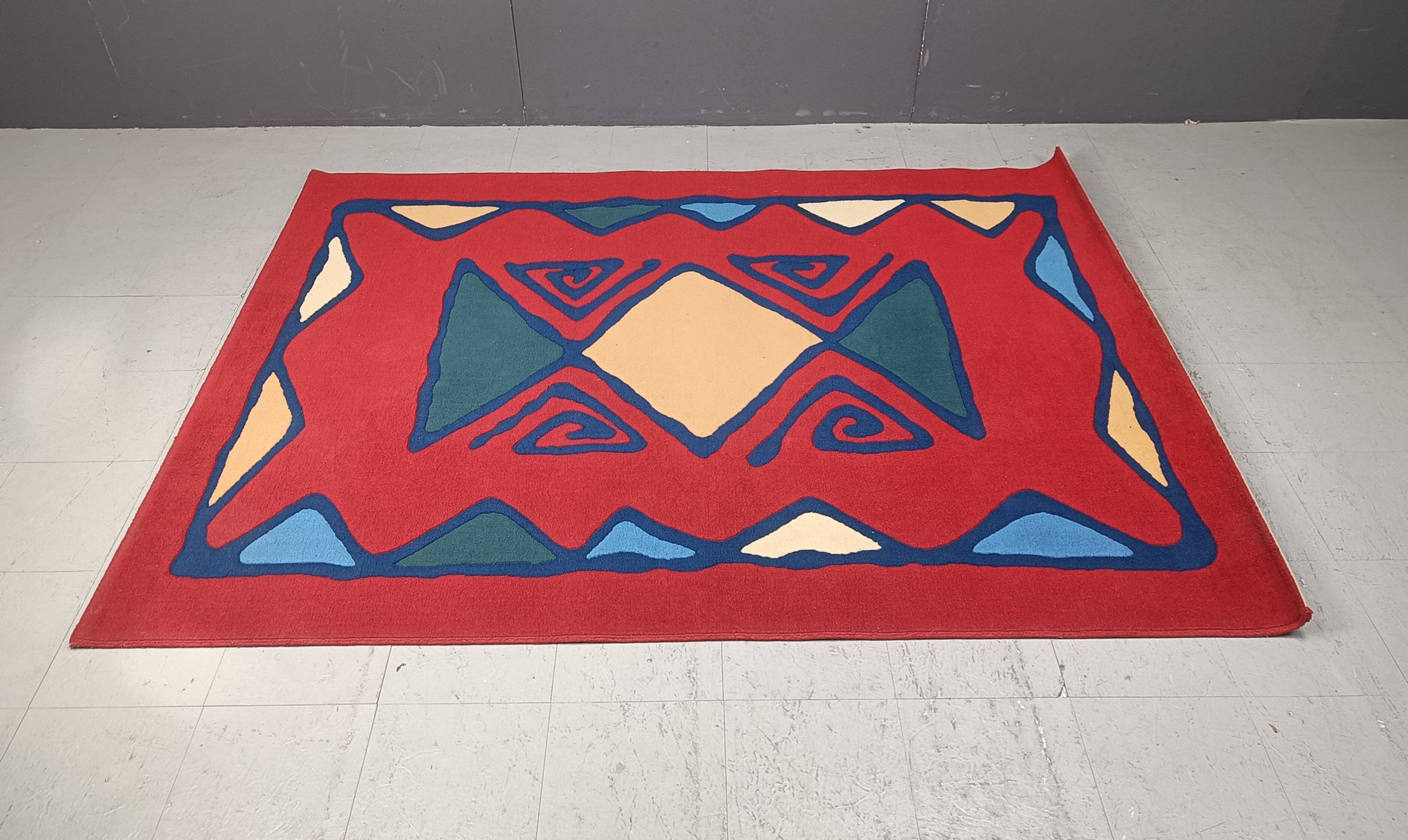 Large hand knotted carpet, 1980s