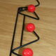 Patère 4 50s red balls