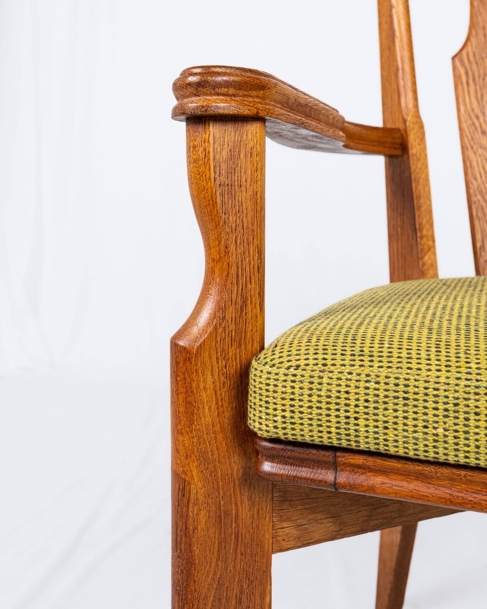 Set of 4 Guillerme and Chambron chairs, Your House, France, 1950s