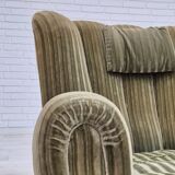 1960s, Danish relax armchair, original condition, green furniture velour.