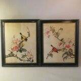 2 Vintage Chinese silk paintings