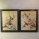 2 Vintage Chinese silk paintings