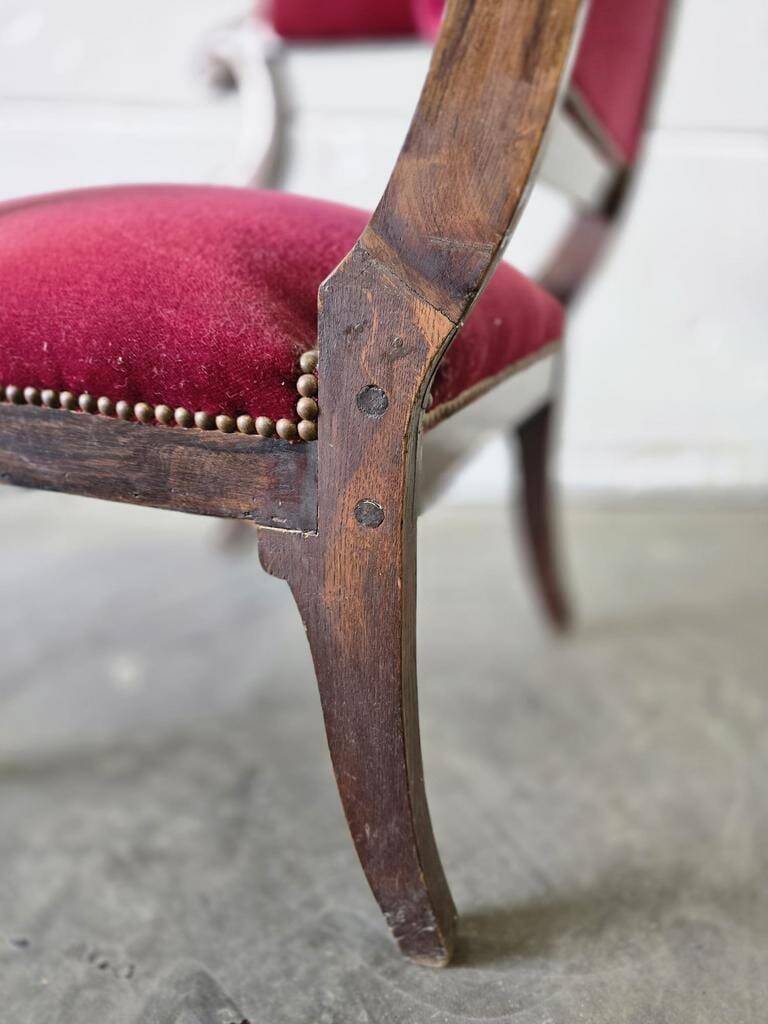 Vintage antique pink chair / armchair