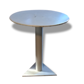 Table round Bistro / gray steel table