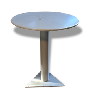 Table round Bistro / gray steel table