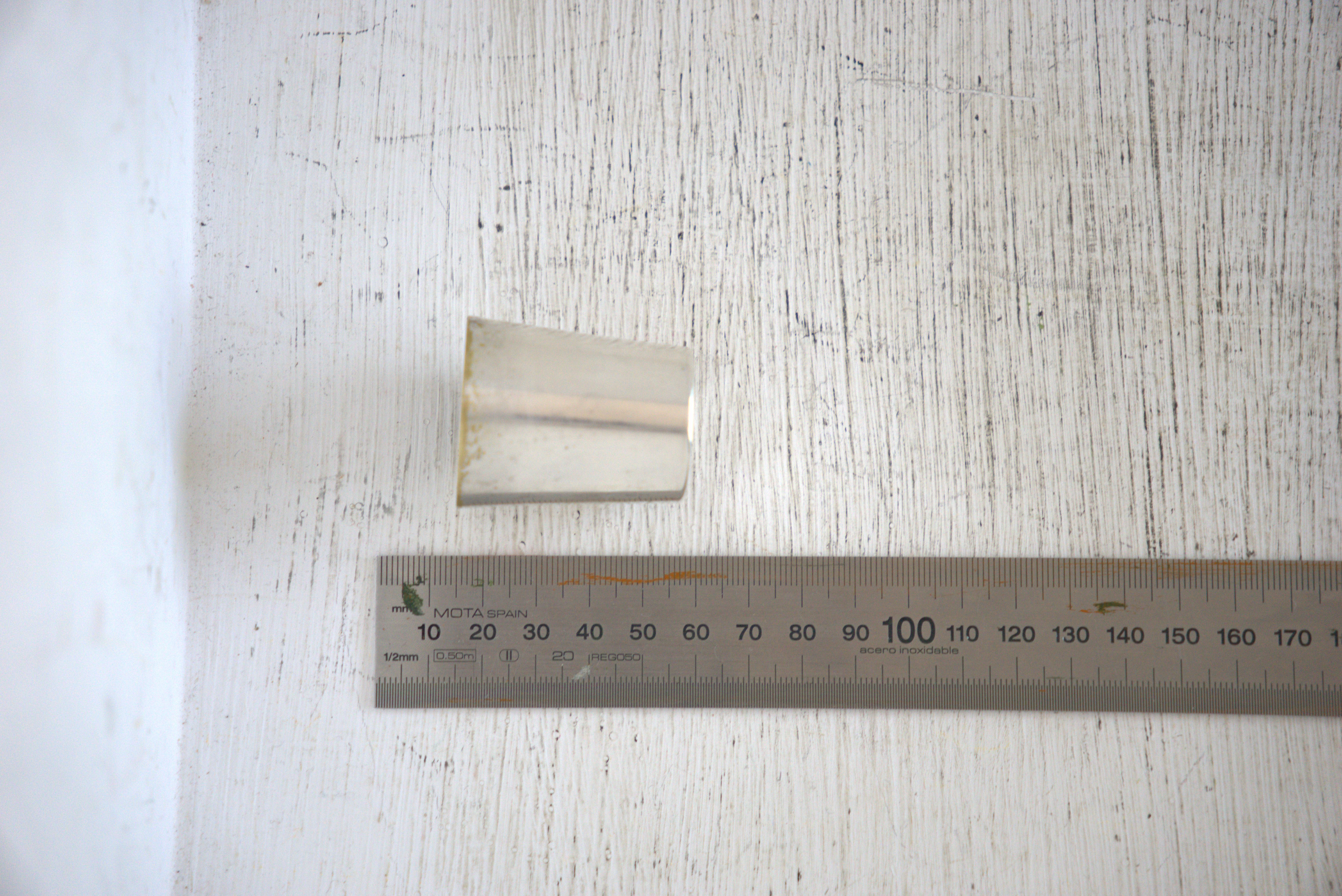 Art deco crystal and silver plated shaker