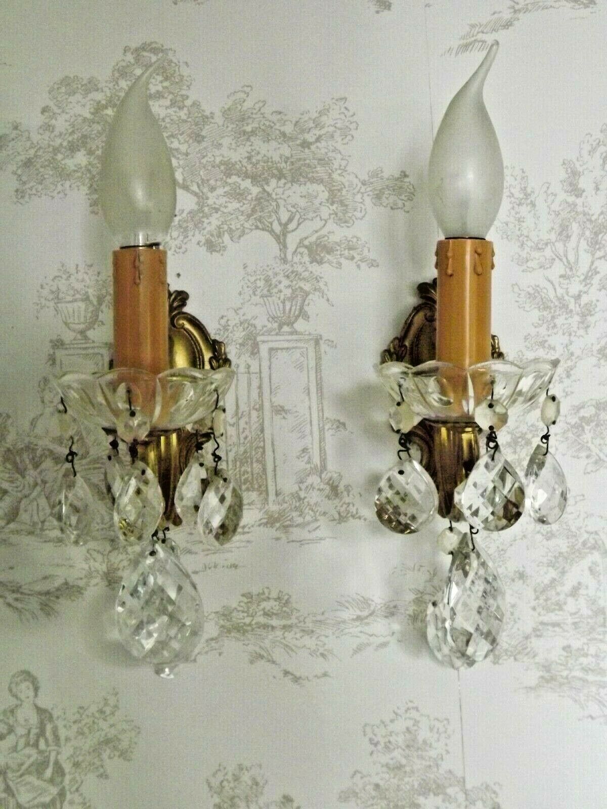 Paire d'appliques bronze