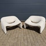 Artifort F598 Groovy armchairs in perfect condition!! Pierre Paulin