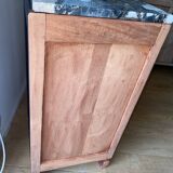 Pair of solid wood cane bedside or nightstands