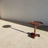 Mini harness or pedestal table in natural wood