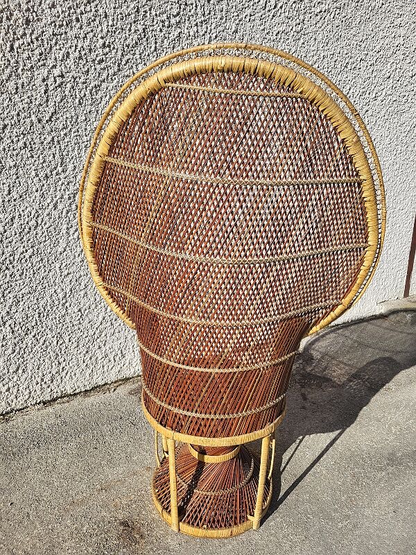 Fauteuil emmanuelle en rotin