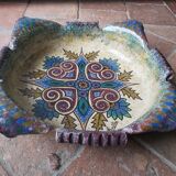 Quimper faience plate, P FOUILLEN