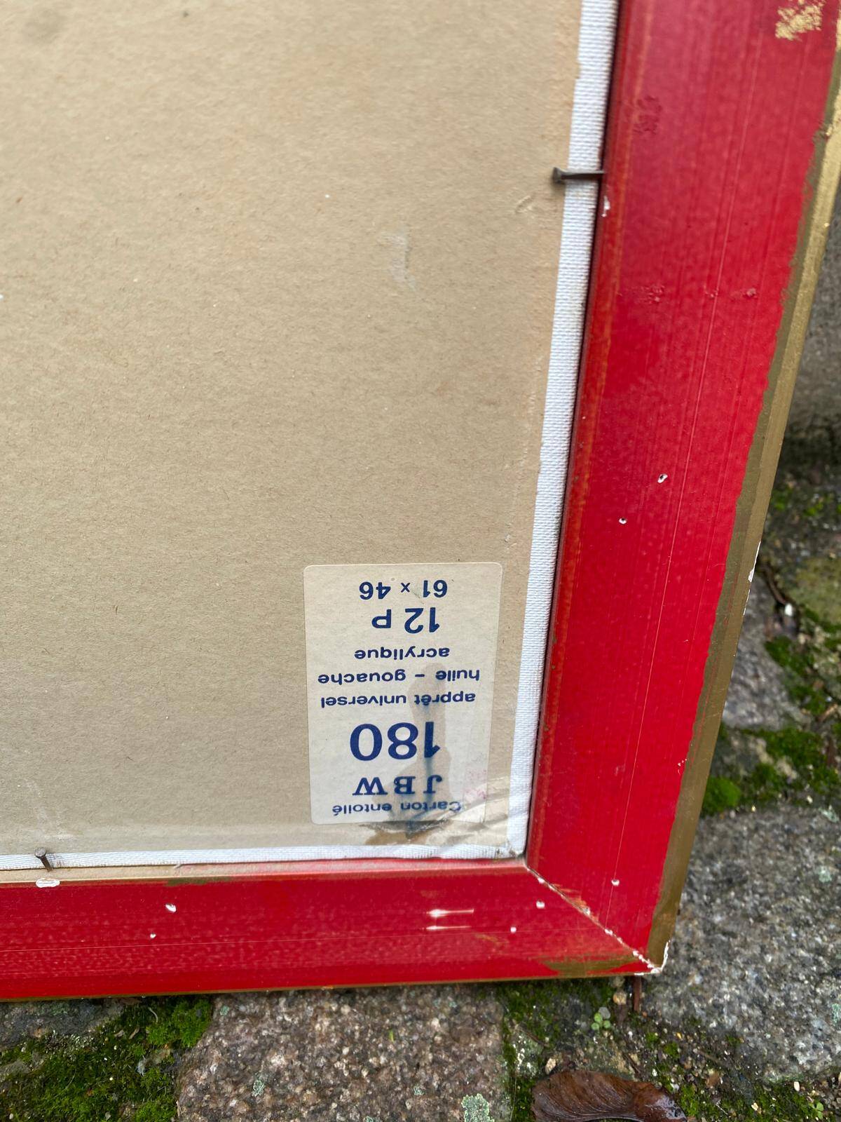 Canvas painting oil on canvas 70x56cm