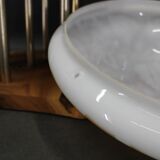 Contemporary Unique Wooden Table Lamp with Glass Shade