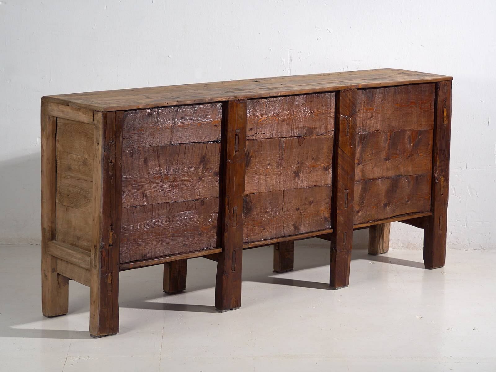 Antique Chinese three-door sideboard (circa 1900)