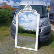 Miroir ancien à fronton 174/94 cm