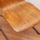 Chair, wood, handle and smoked metal