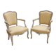 Pair of Louis XV style armchairs, 20th century