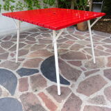 Metal folding table