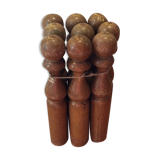 Old wooden bowling game