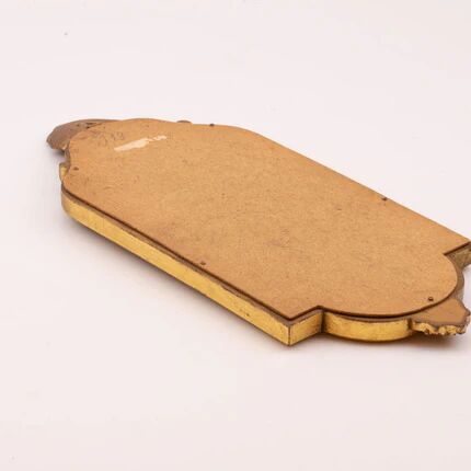 Small golden mirror in baroque style - H 43 cm