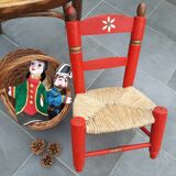 Vintage children's chair painted wood