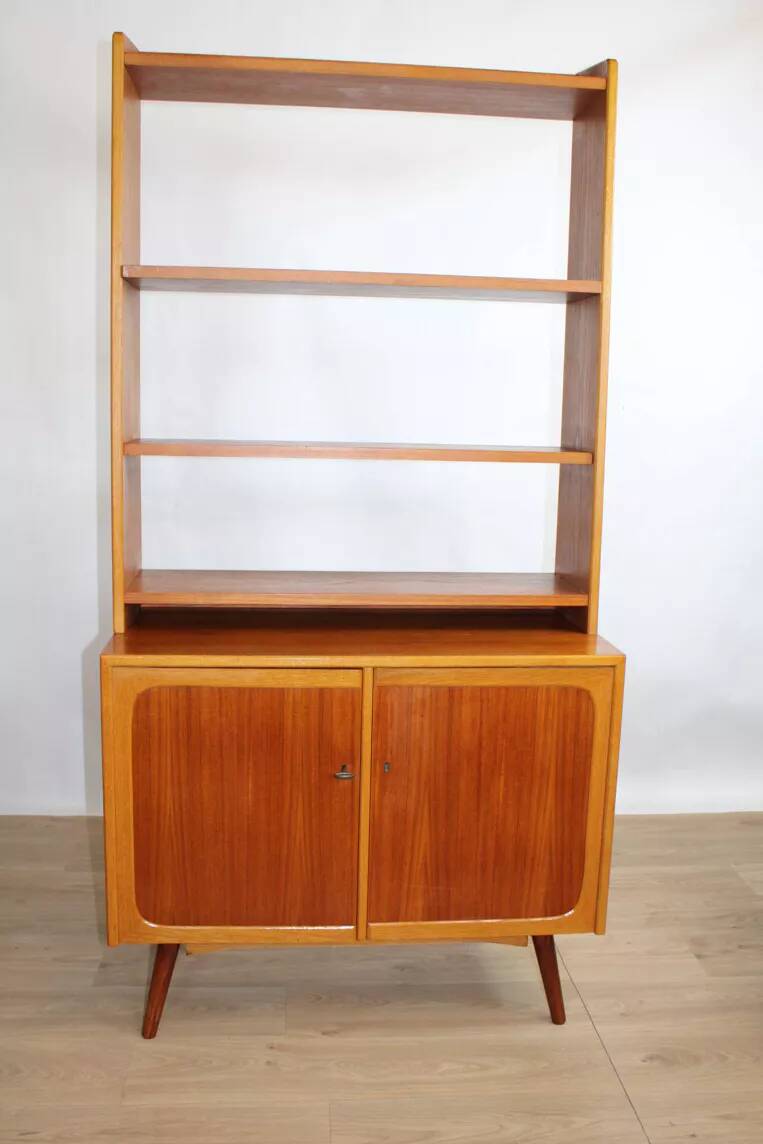 Vintage Scandinavian teak library – Sven Dyrlund – 1960s